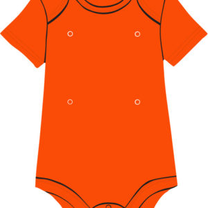 Orange Baby Onesie