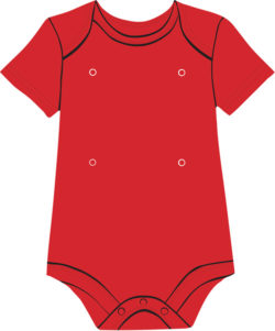Red baby onesie